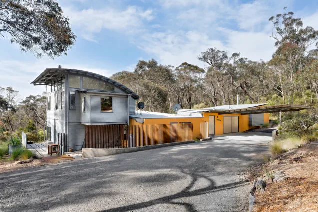 Outdoor kitchen at an air bnb in Blackheath, NSW