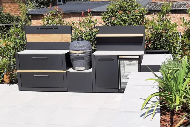 Outdoor kitchen in Brentwood, Essex with gusto bbq