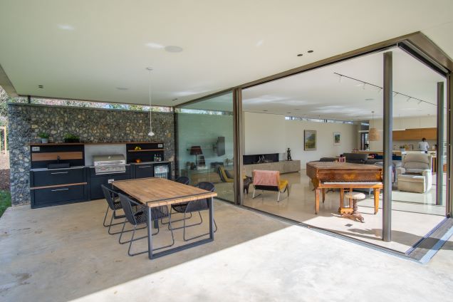 Outdoor kitchens on Grand designs show under awning