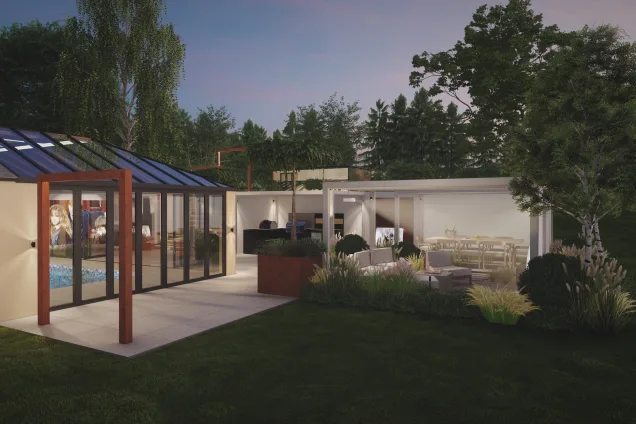 Outdoor Kitchen in Northampton garden