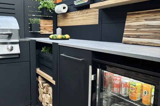 Outdoor kitchen on BBC DIY SOS tv show