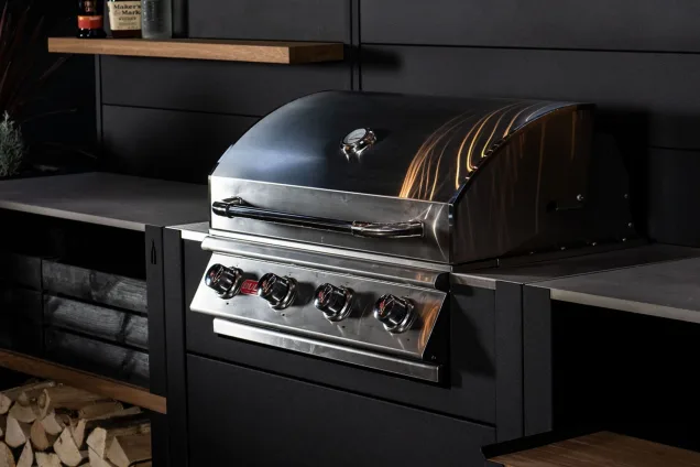 Bull Gas Grill close up view