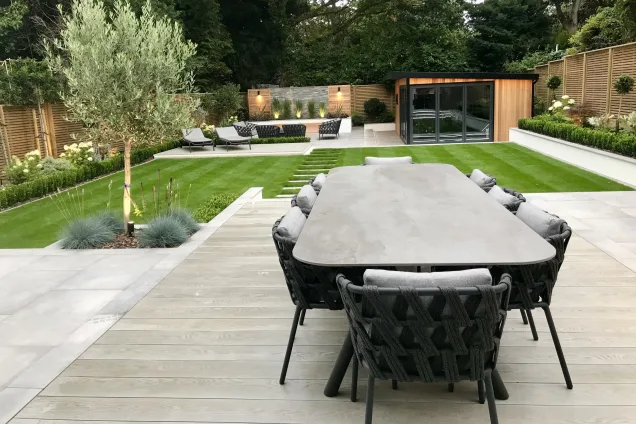 Outdoor kitchen in Keston Kent in large garden