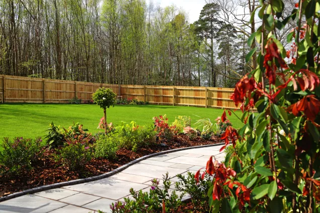 Outdoor kitchen in surrey in large garden