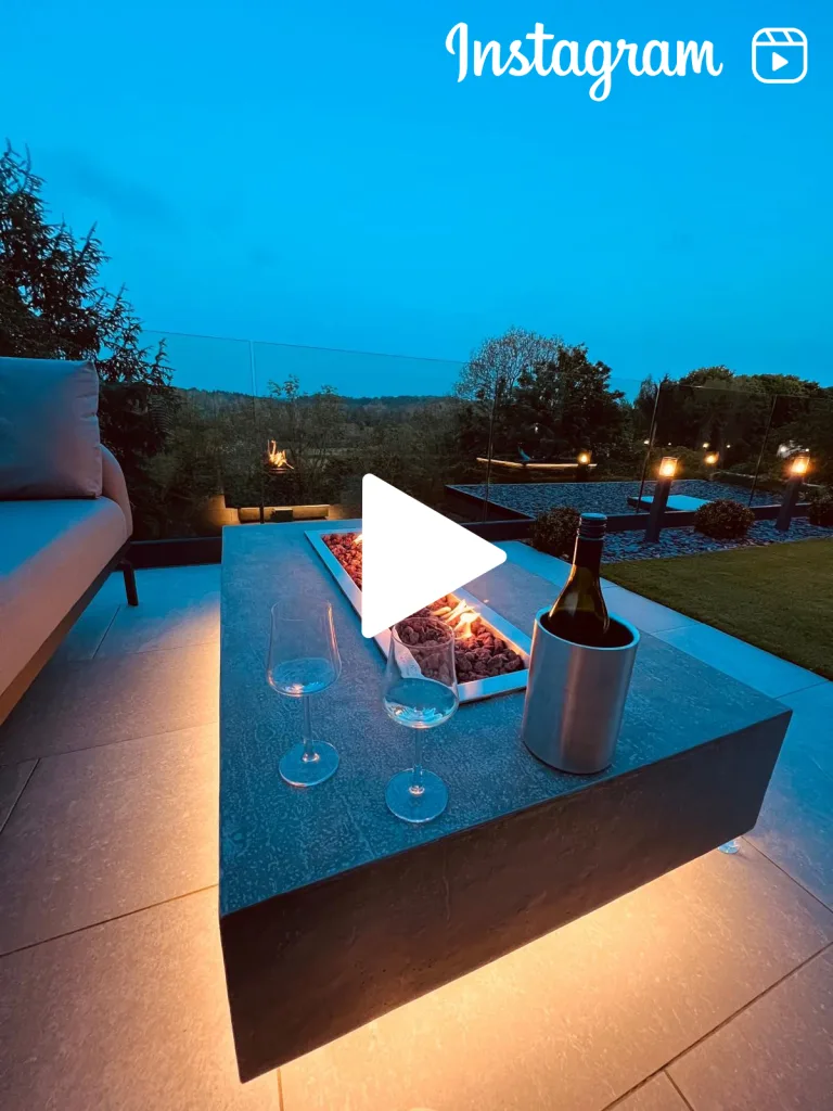 Outdoor kitchen in Wrexham instagram post