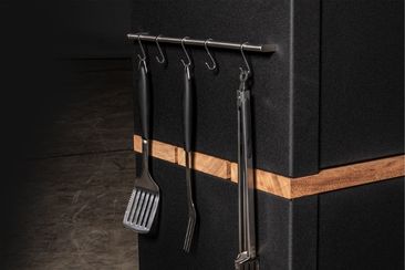 tool rail on side of cabinet