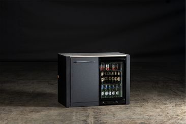 drinks fridge and bin kitchen module