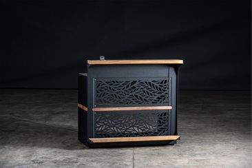 outdoor kitchen bar with habitat rear fascia