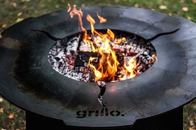chefs anvil with coals alight