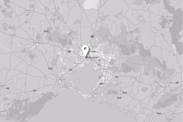 map with location of Melbourne grillo showroom