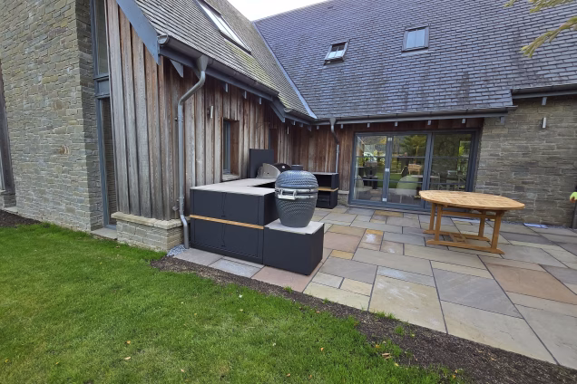 Outdoor Kitchen in Birnam, Perthshire BBQs and large preparation space
