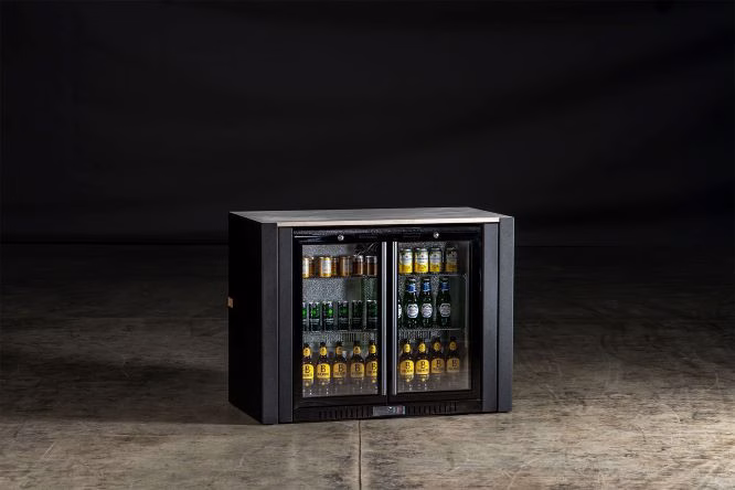 double fridge unit in studio