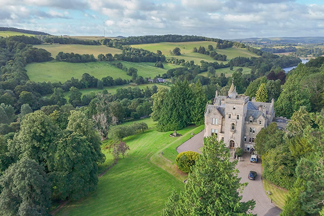 Thumbnail image of a castle in the Scottish Borders that has a Grillo outdoor kitchen