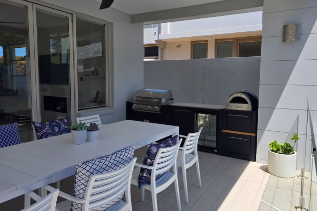 A Grillo outdoor kitchen on an alfresco in Burraneer NSW