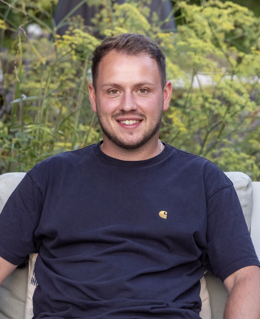 headshot of garden designer/landscaper cameron